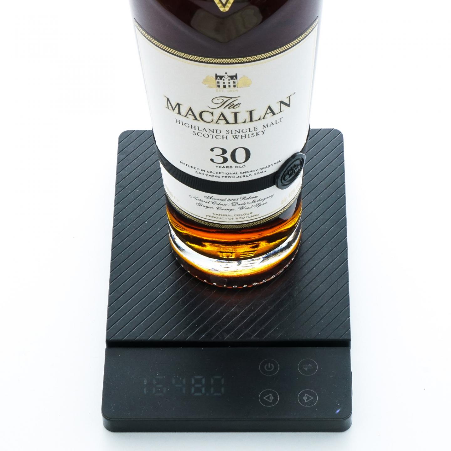 【附X光图】Macallan 麦卡伦 30年 2023 黑腰带 雪莉桶 木盒