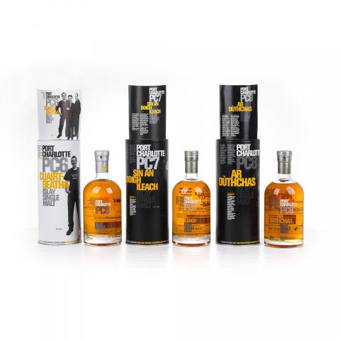 Bruichladdich 布赫拉迪 波夏 PC6/7/8 3瓶组