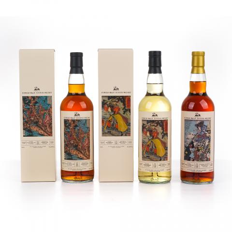 本尼维斯 12年/雅伯莱 11年/布纳哈本 12年 通俗水浒传豪杰系列 3瓶组*700ml