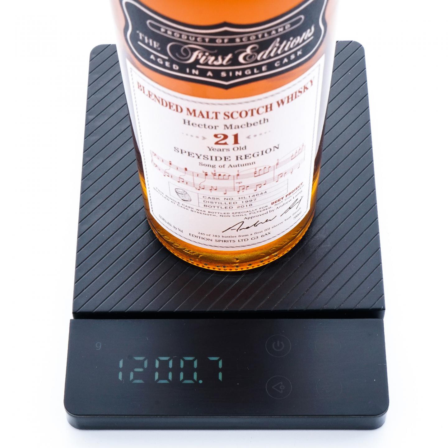 秘密斯佩塞 21年 1997-2018 调和 Edition Spirits 单桶HL 14644