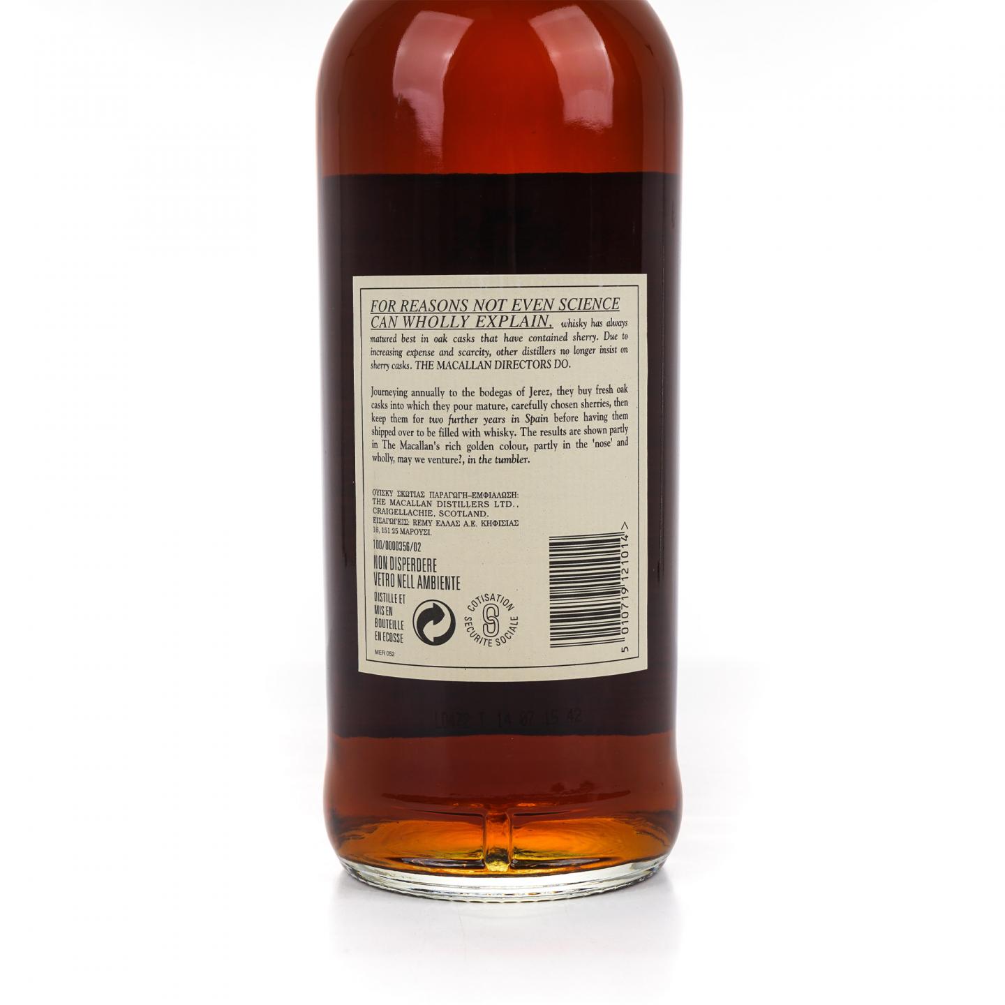 Macallan 麦卡伦 12年 雪莉桶 1000ml