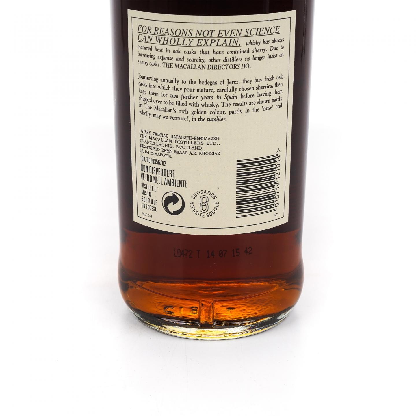 Macallan 麦卡伦 12年 雪莉桶 1000ml