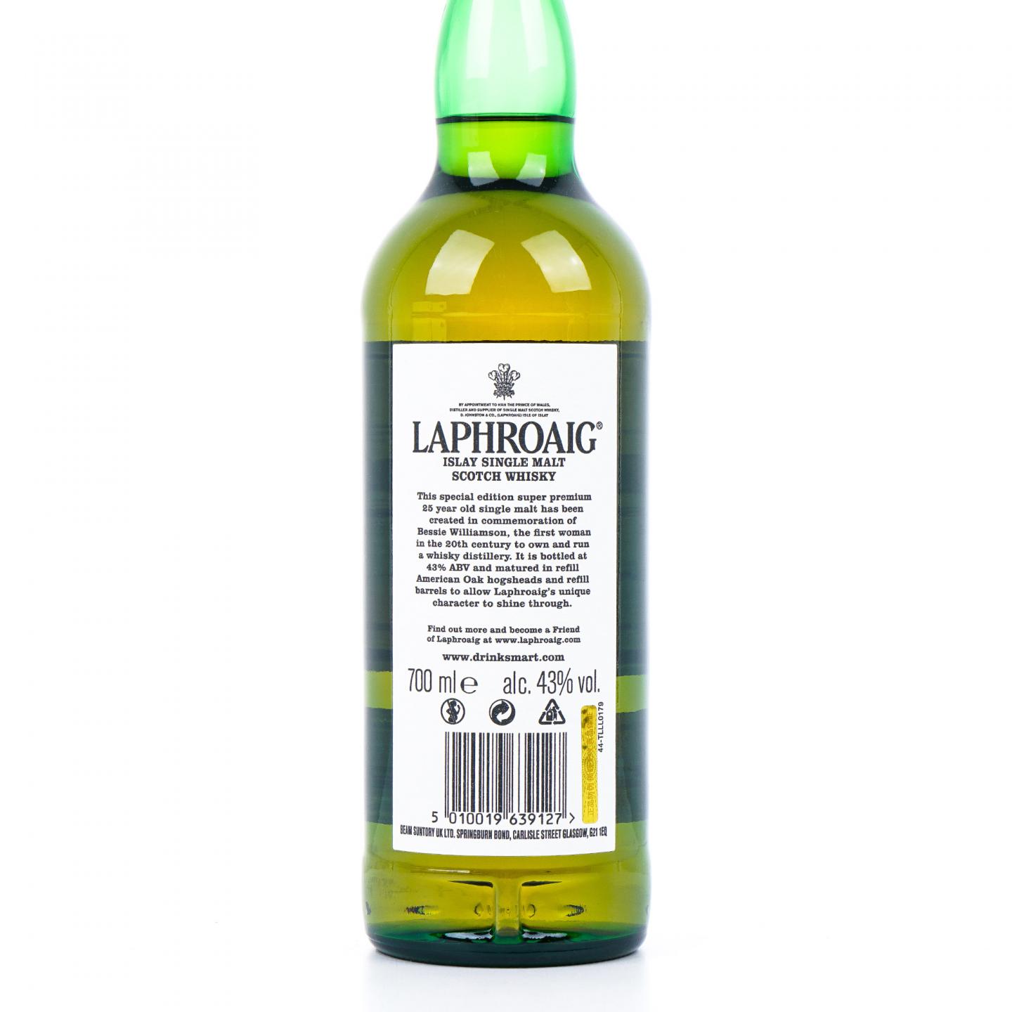Laphroaig 拉弗格 25年 2022 The Bessie Williamson Story 礼盒