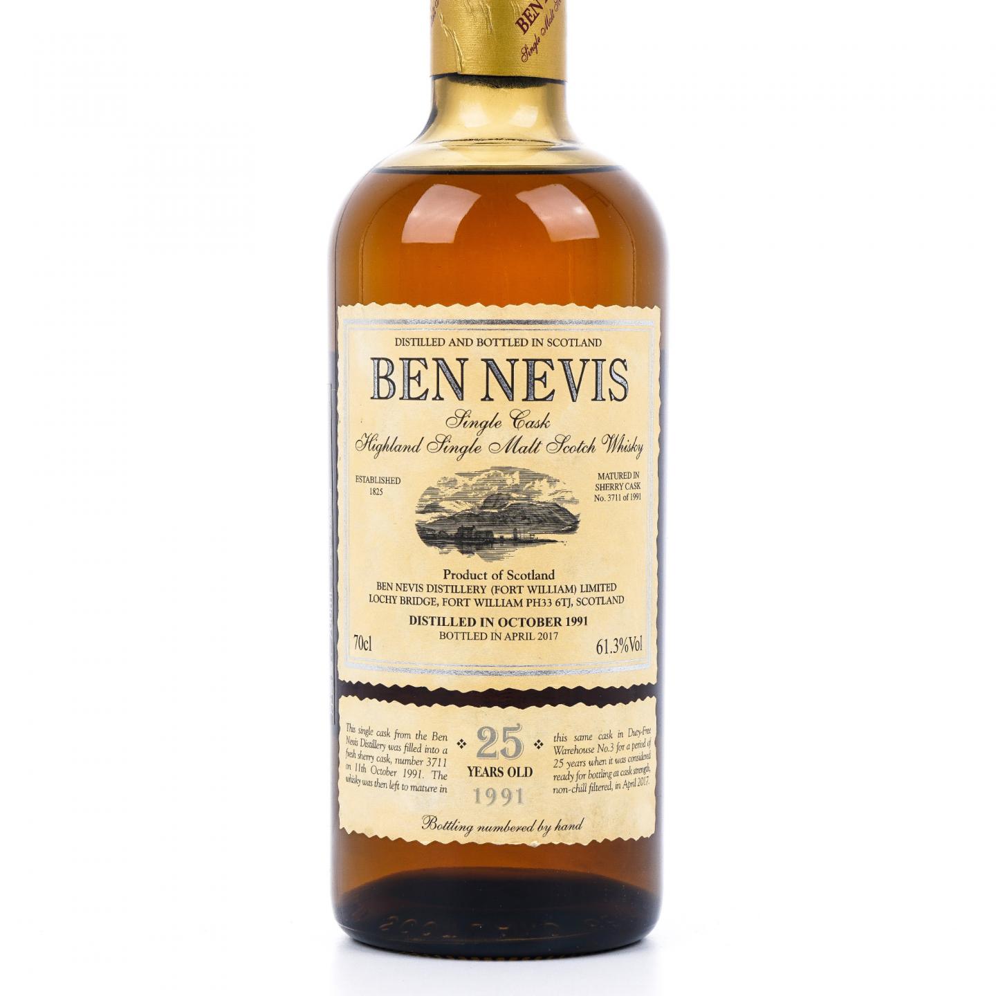 Ben Nevis 本尼维斯 25年 1991-2017 雪莉单桶#3711