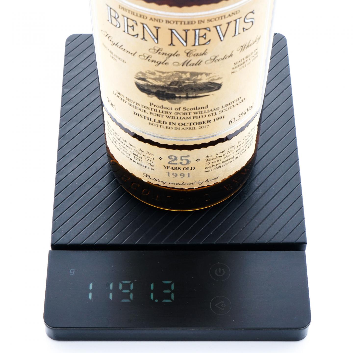 Ben Nevis 本尼维斯 25年 1991-2017 雪莉单桶#3711