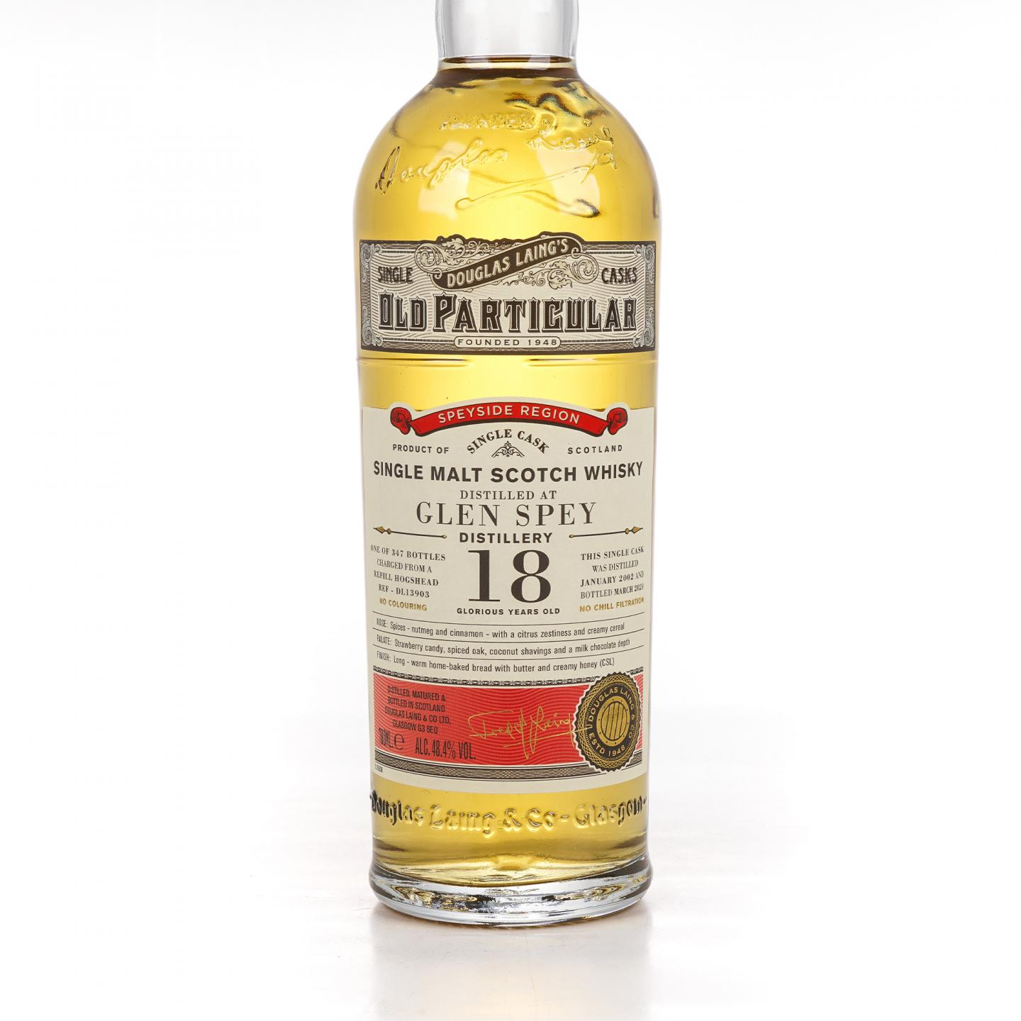 Glen Spey 格兰斯贝 18年 2002-2020 DL Old Particular