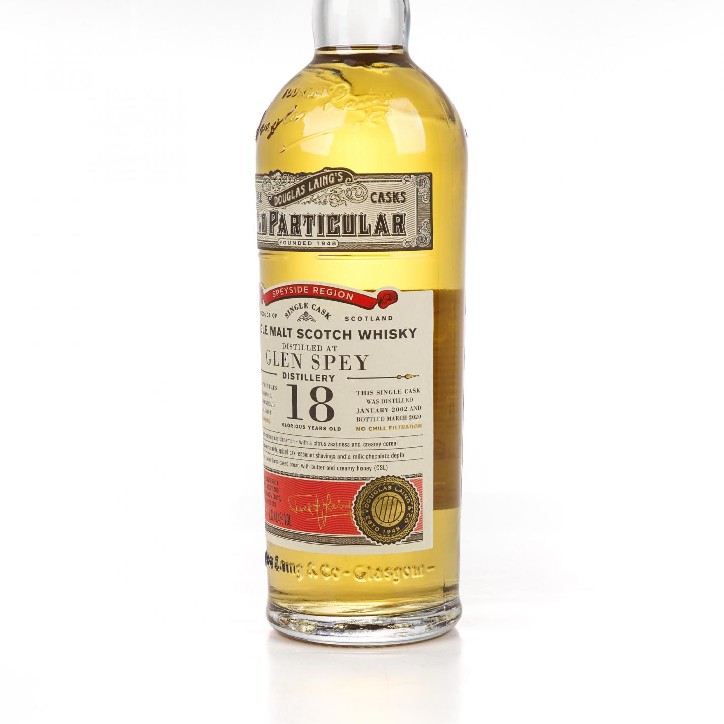 Glen Spey 格兰斯贝 18年 2002-2020 DL Old Particular
