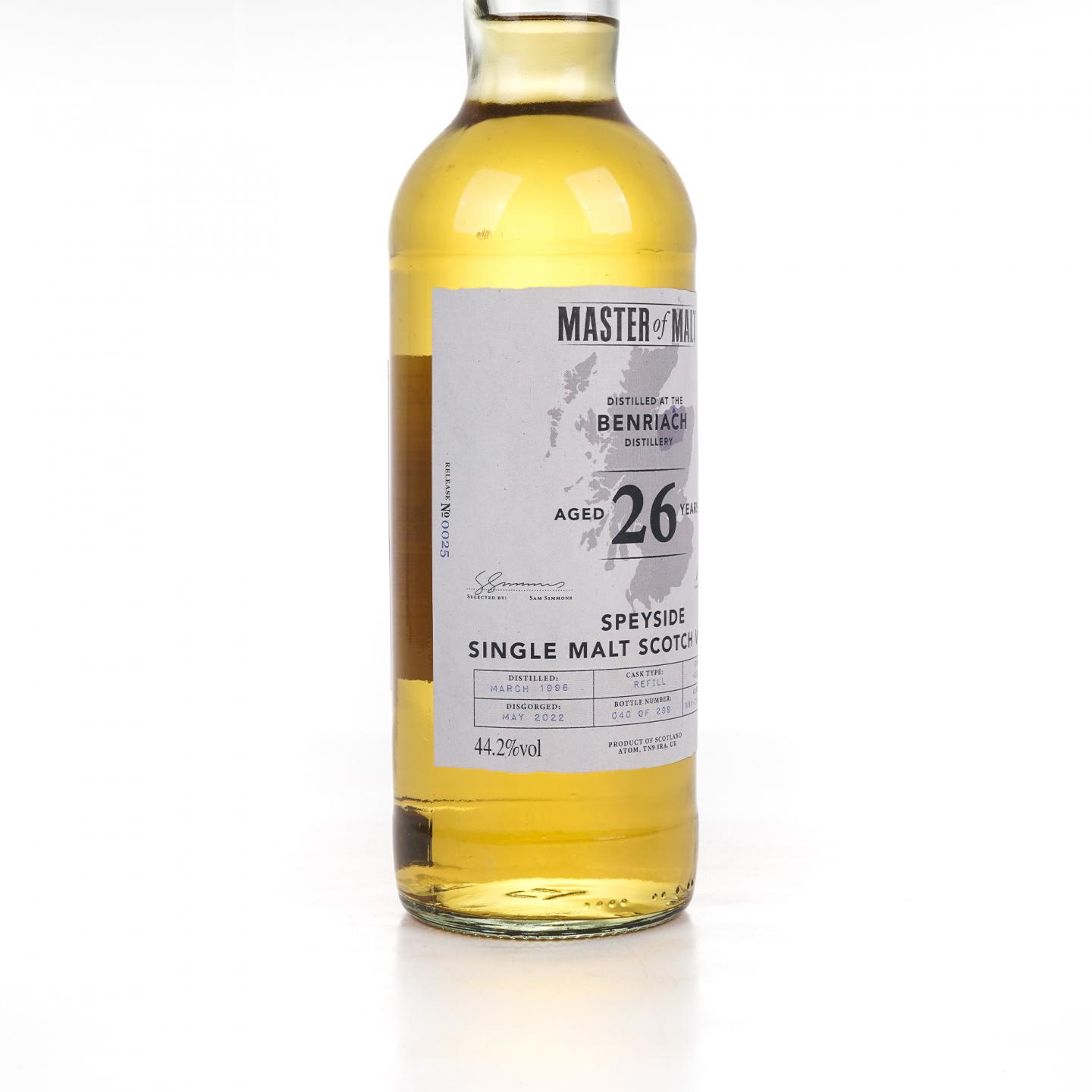 Benriach 本利亚克 26年 1996-2022 Master of Malt 700ml