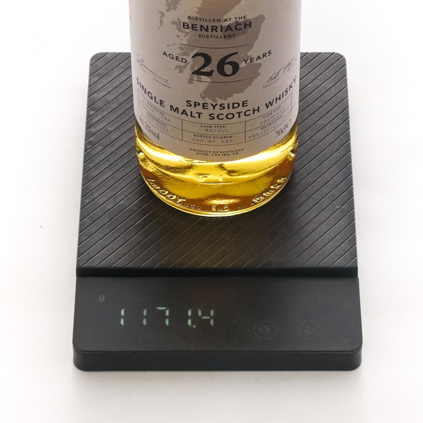 Benriach 本利亚克 26年 1996-2022 Master of Malt 700ml