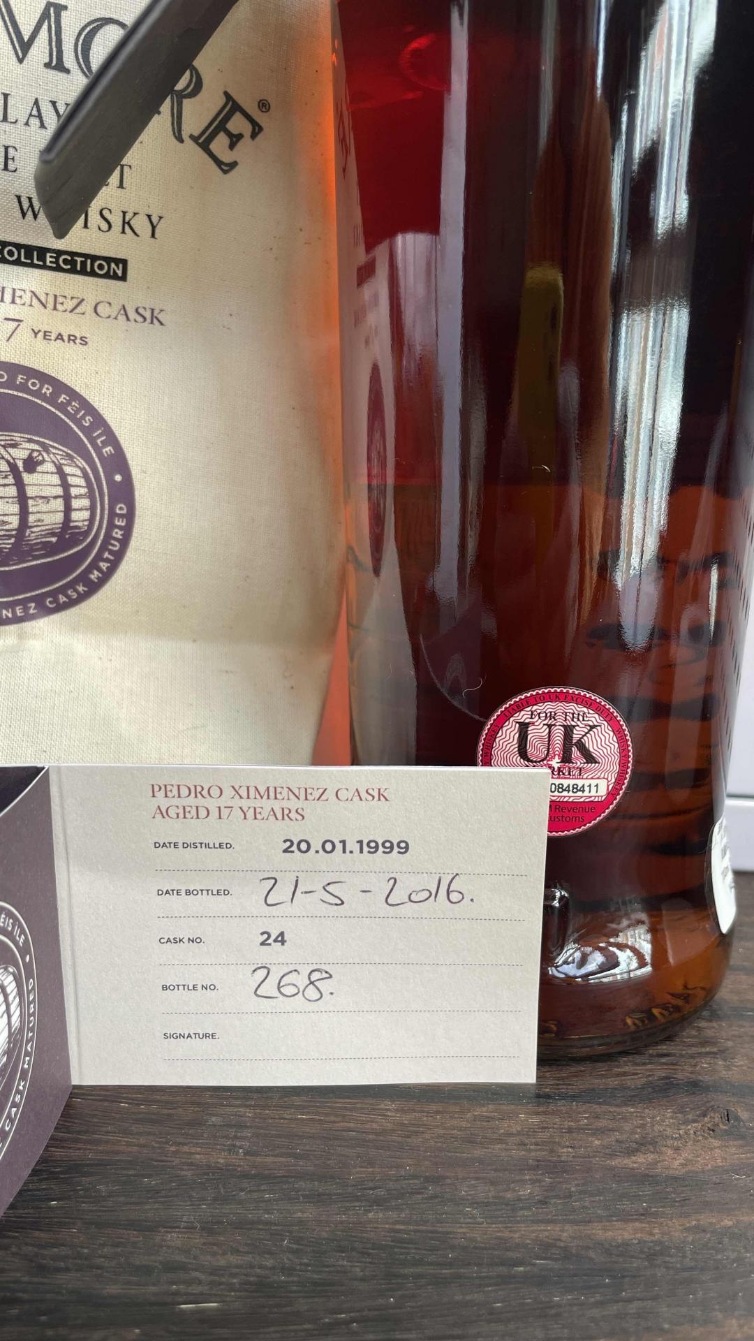 波摩17年 2016年 岛节手工瓶 px雪莉单桶 限量666支 酒色非常漂亮 值得收藏与品鉴