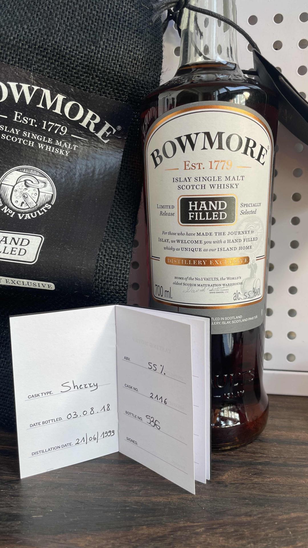波摩19年 手工瓶 oloroso雪莉桶 1999-2018装瓶 桶号2116 酒厂限定发售 非常稀少 值得收藏与品鉴