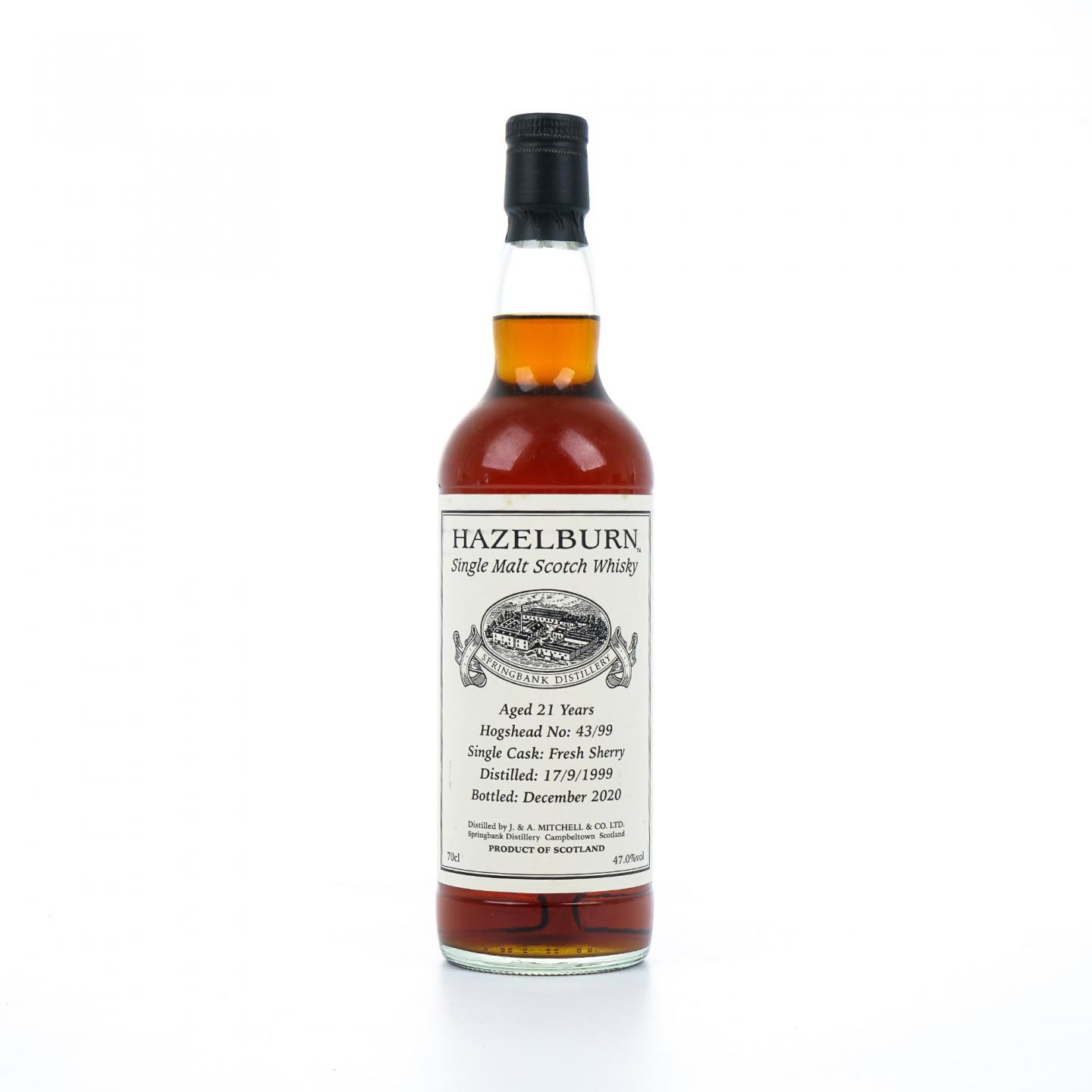 Hazelburn 哈索本 21年 1999-2020 私人桶 雪莉桶