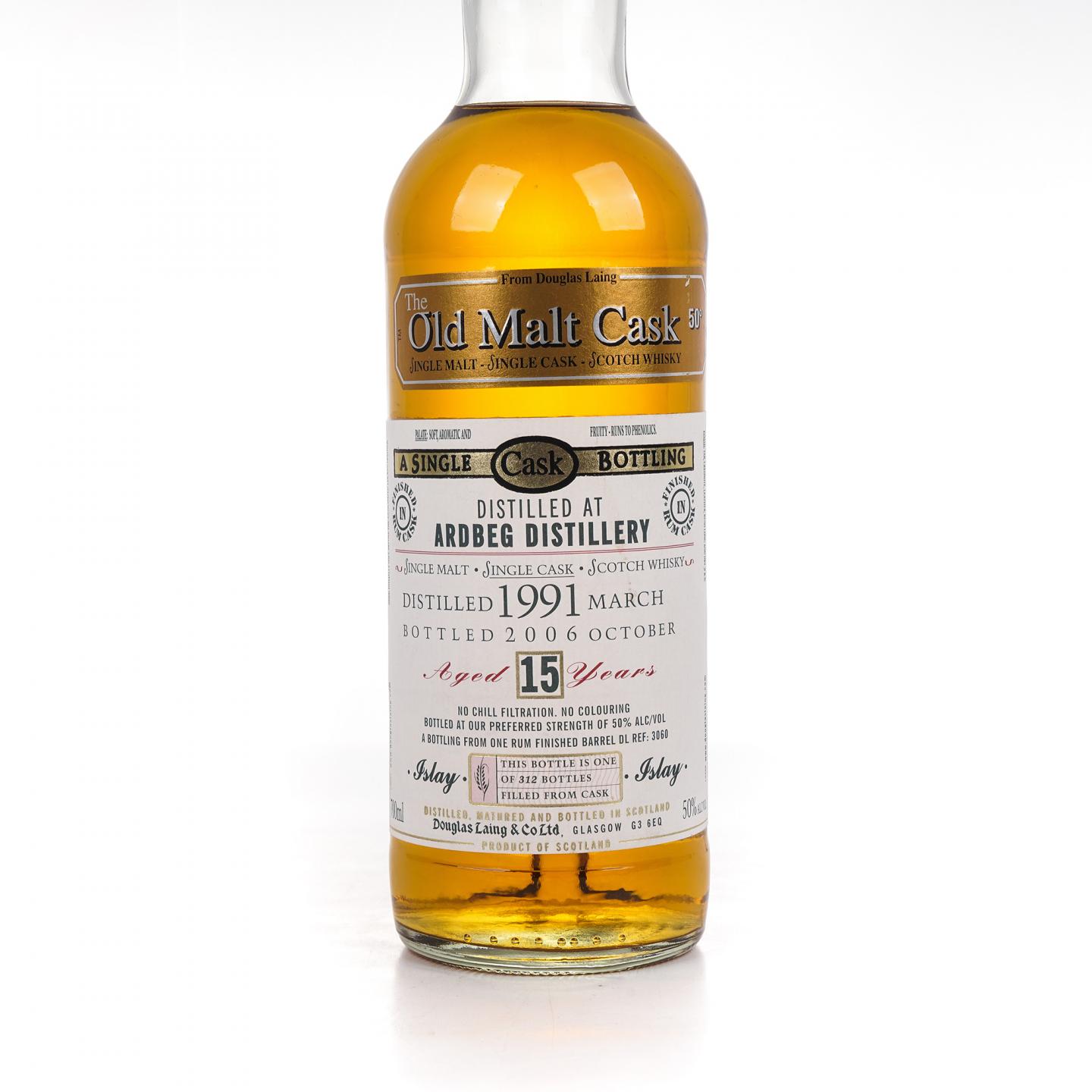 Ardbeg 阿贝 15年 1991-2006 单桶#DL3060 Old Malt Cask