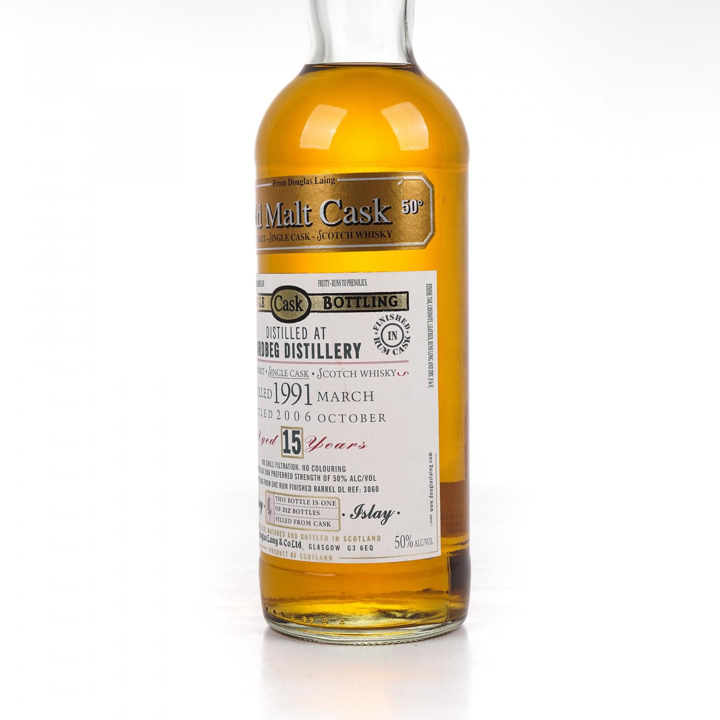 Ardbeg 阿贝 15年 1991-2006 单桶#DL3060 Old Malt Cask