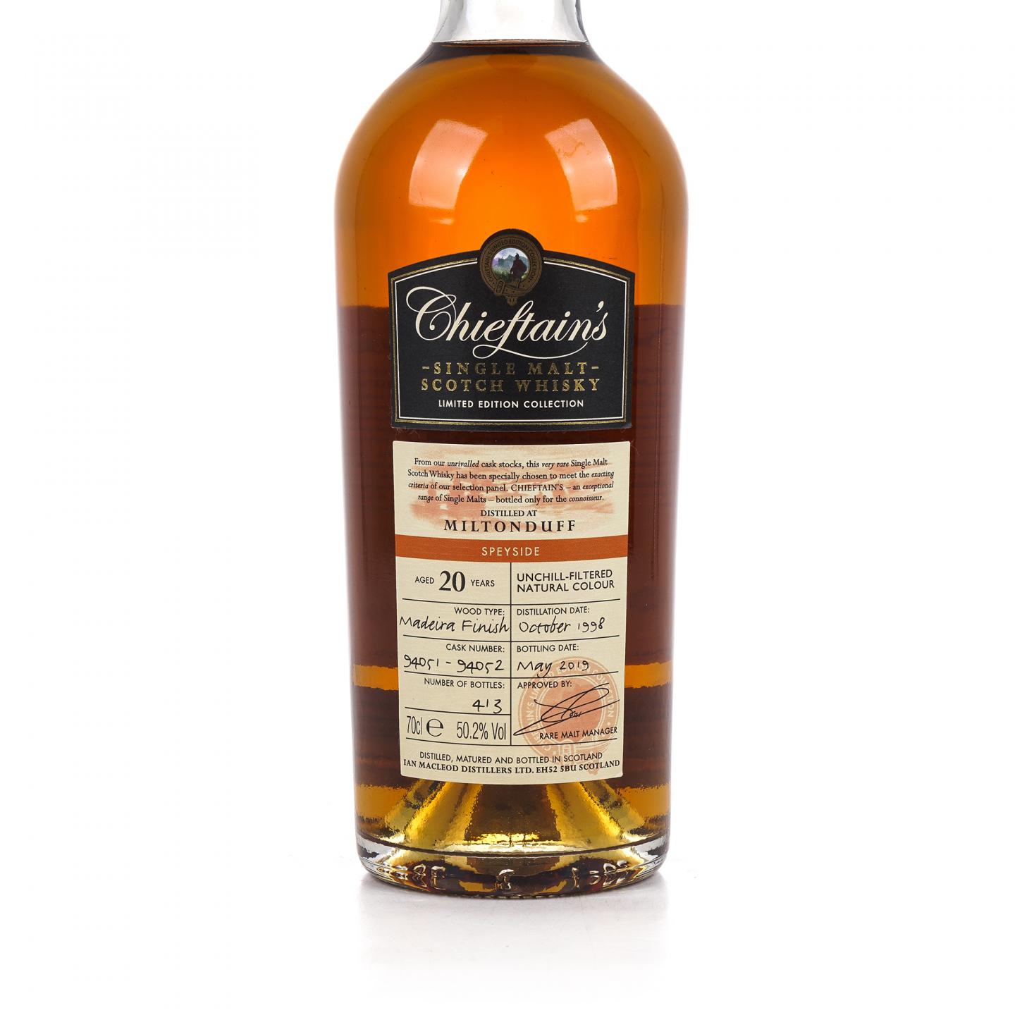 Miltonduff 弥尔顿达夫 20年 1998-2019 马德拉通后熟 IM