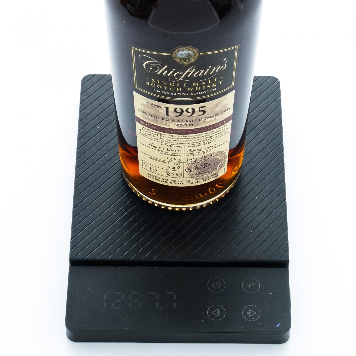 Chieftain's 老酋长 1995-2014 雪莉单桶#1363 IM 非原盒