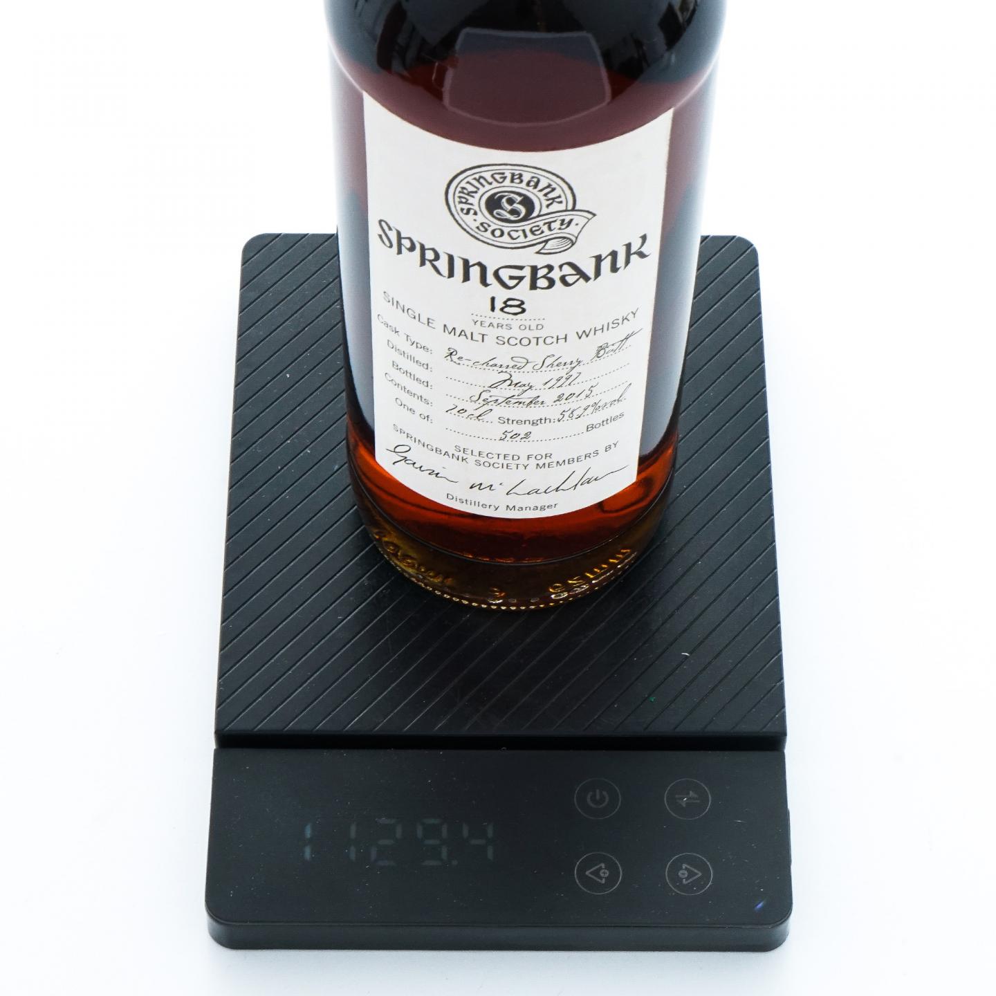 Springbank 云顶 18年 1997-2015 雪莉桶 云顶协会