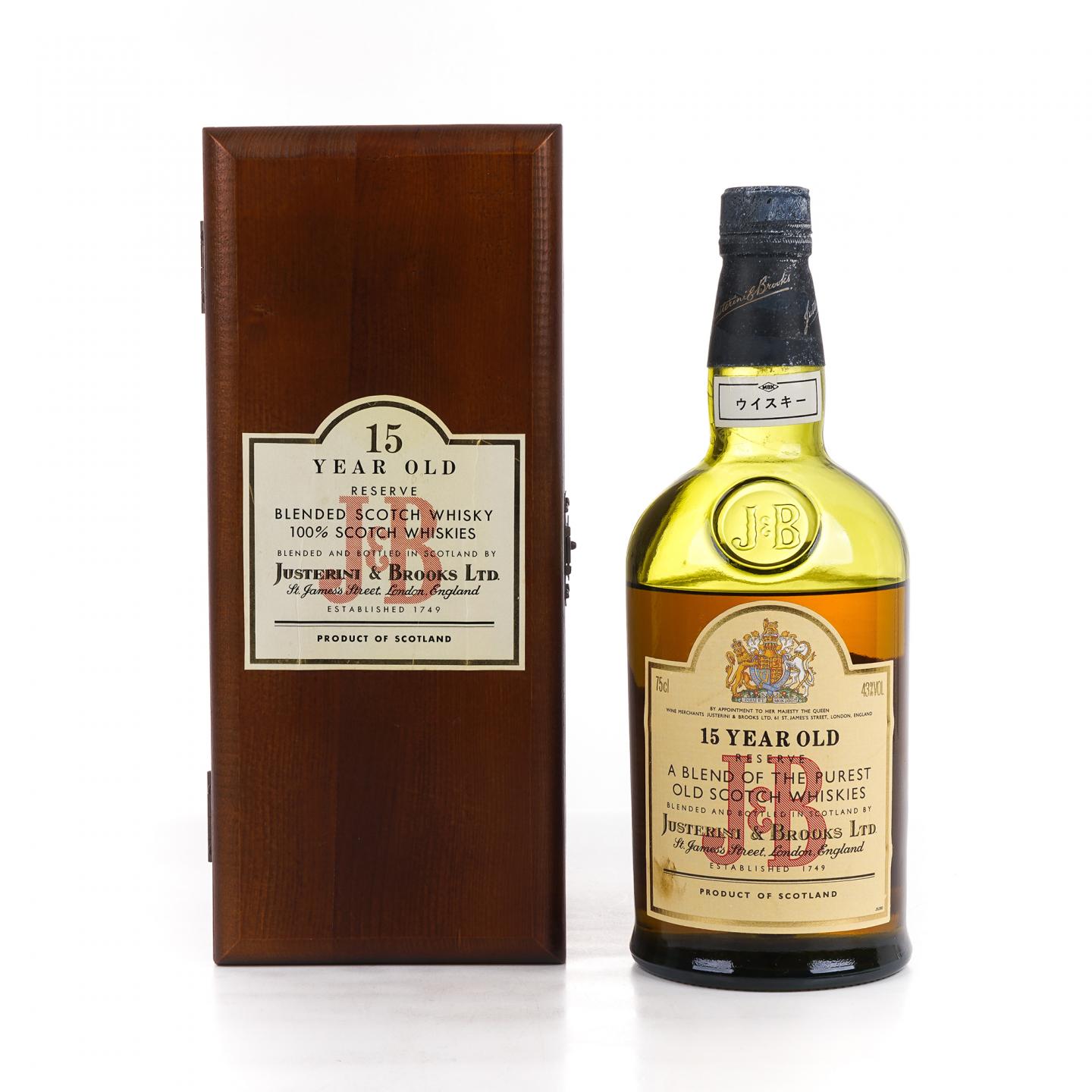 Justerini & Brooks 珍宝 15年 调和 750ml