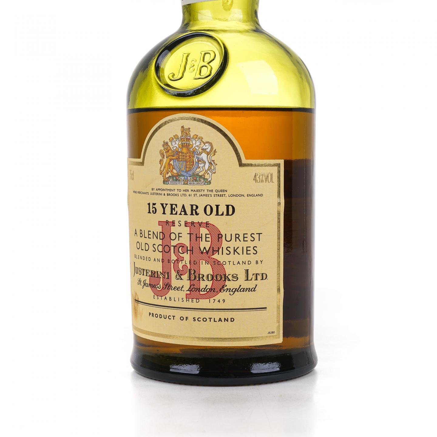 Justerini & Brooks 珍宝 15年 调和 750ml