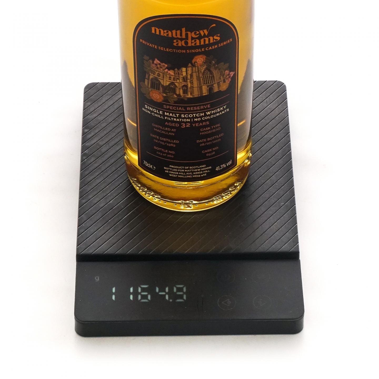 Macallan 麦卡伦 32年 1989-2021 Matthew Adams