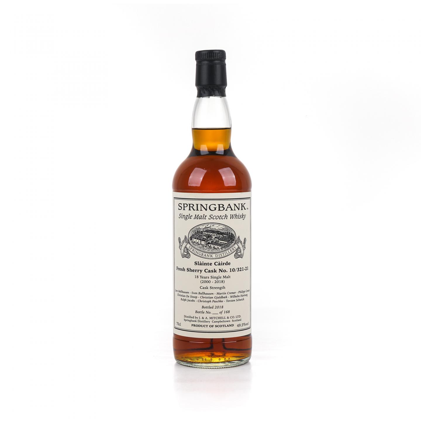 Springbank 云顶 18年 2000-2018 雪莉桶 私人桶 桶强