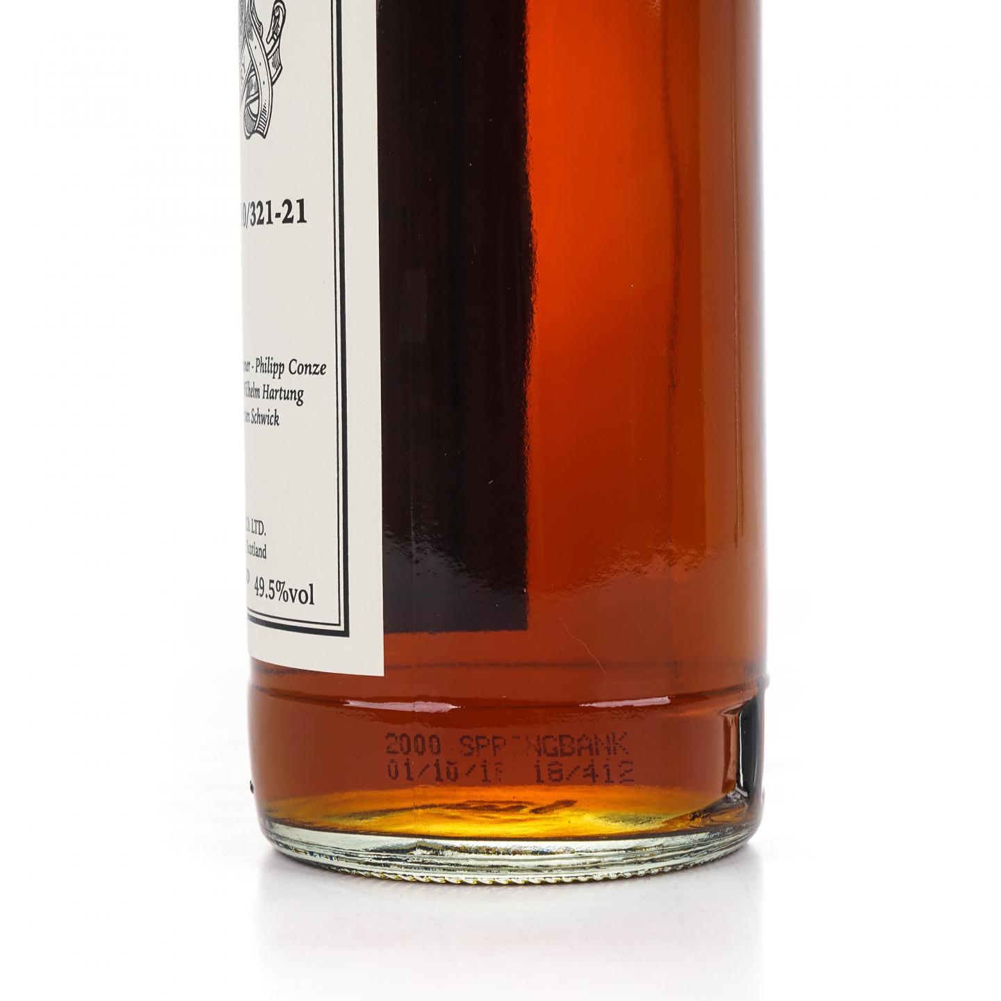 Springbank 云顶 18年 2000-2018 雪莉桶 私人桶 桶强