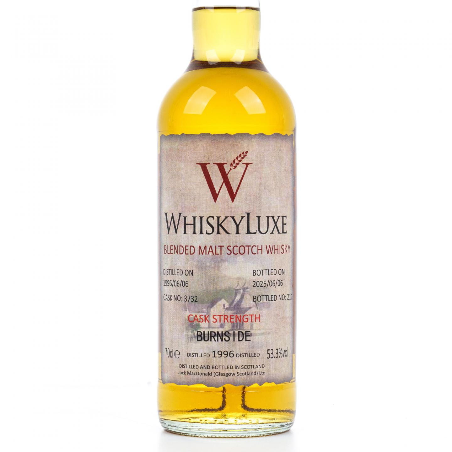 Burnside 1996-2025 百富汤匙桶#3732 Whiskyluxe 桶强