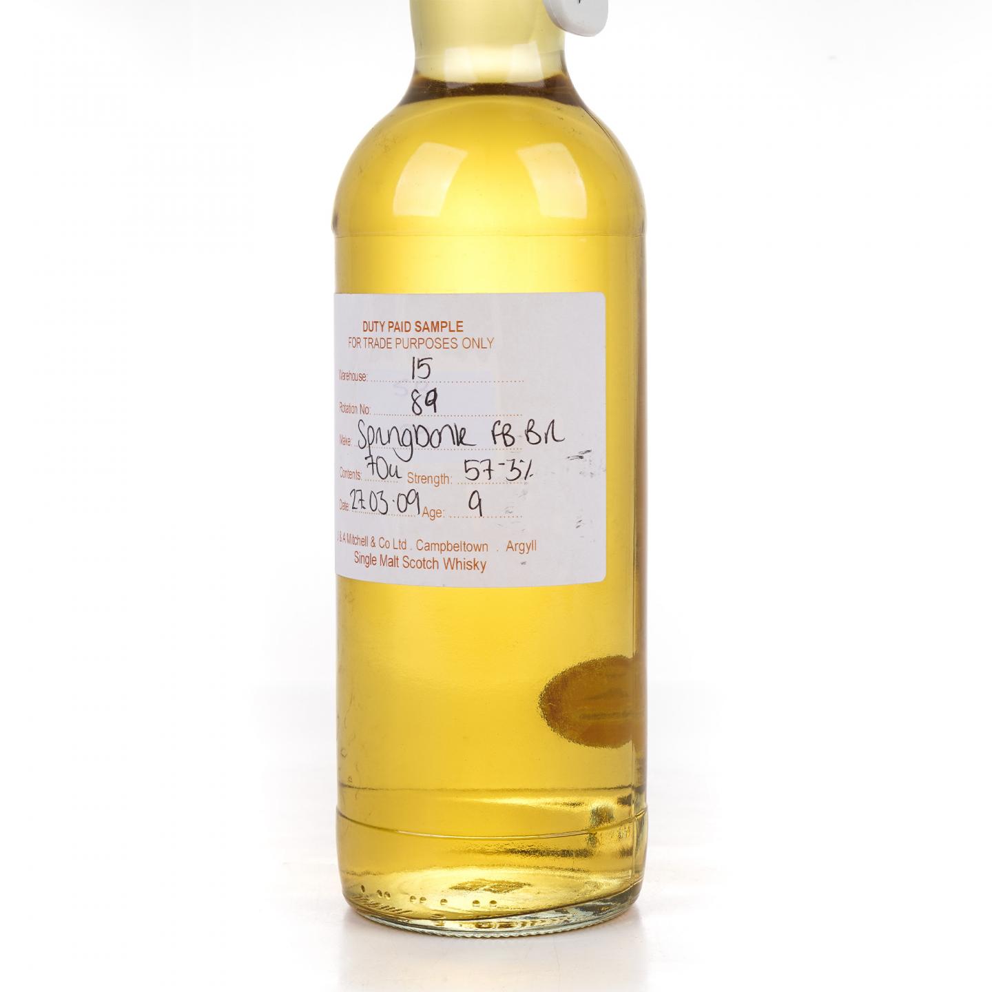 Springbank 云顶 9年 2009 完税瓶 波本桶