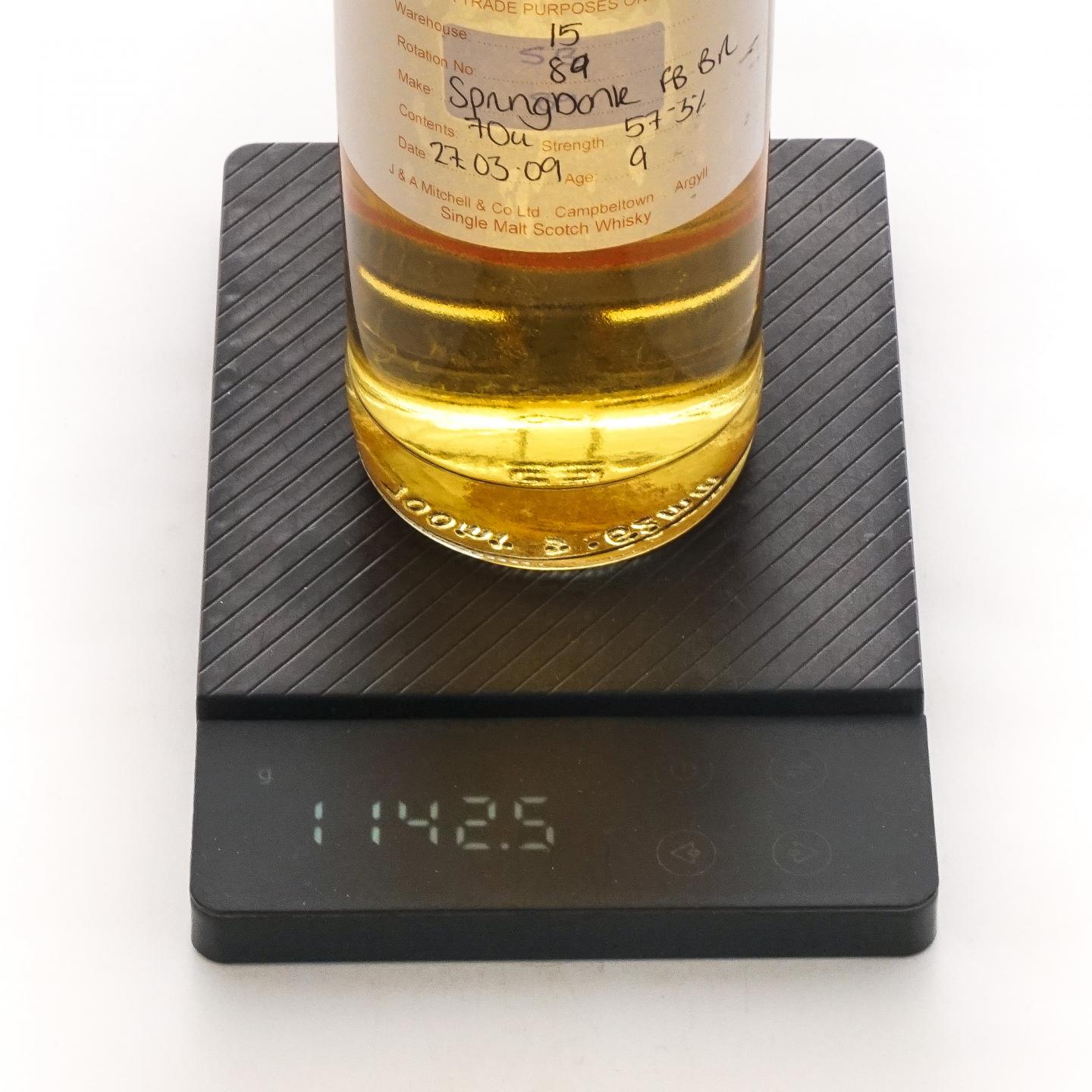 Springbank 云顶 9年 2009 完税瓶 波本桶