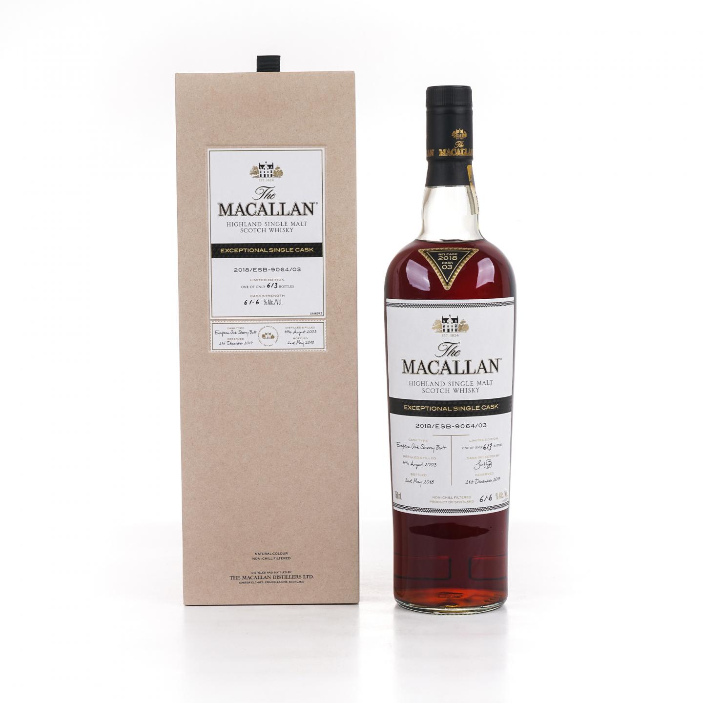 Macallan 麦卡伦 2003-2018 ESC 雪莉单桶 750ml