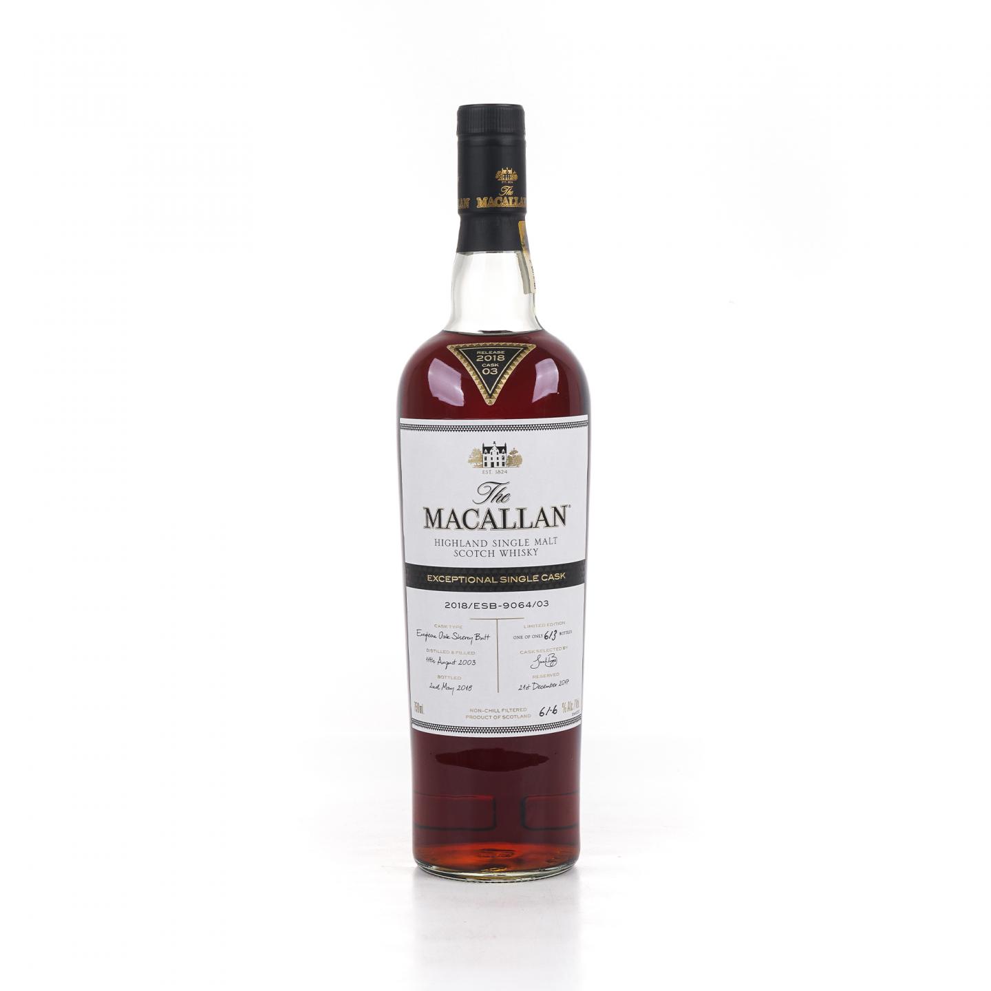 Macallan 麦卡伦 2003-2018 ESC 雪莉单桶 750ml