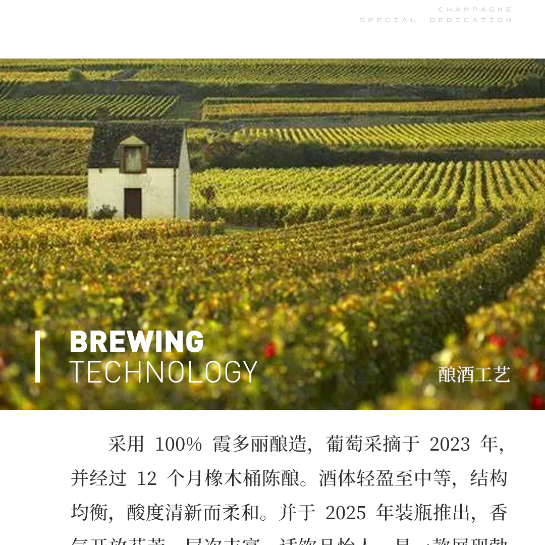 【风格突出】涵舍 勃艮第 霞多丽 白葡萄酒 2023