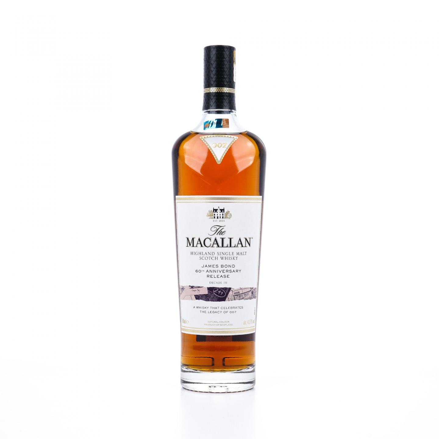 【附X光图】Macallan 麦卡伦 《007》詹姆斯·邦德60周年纪念 Decade Ⅲ