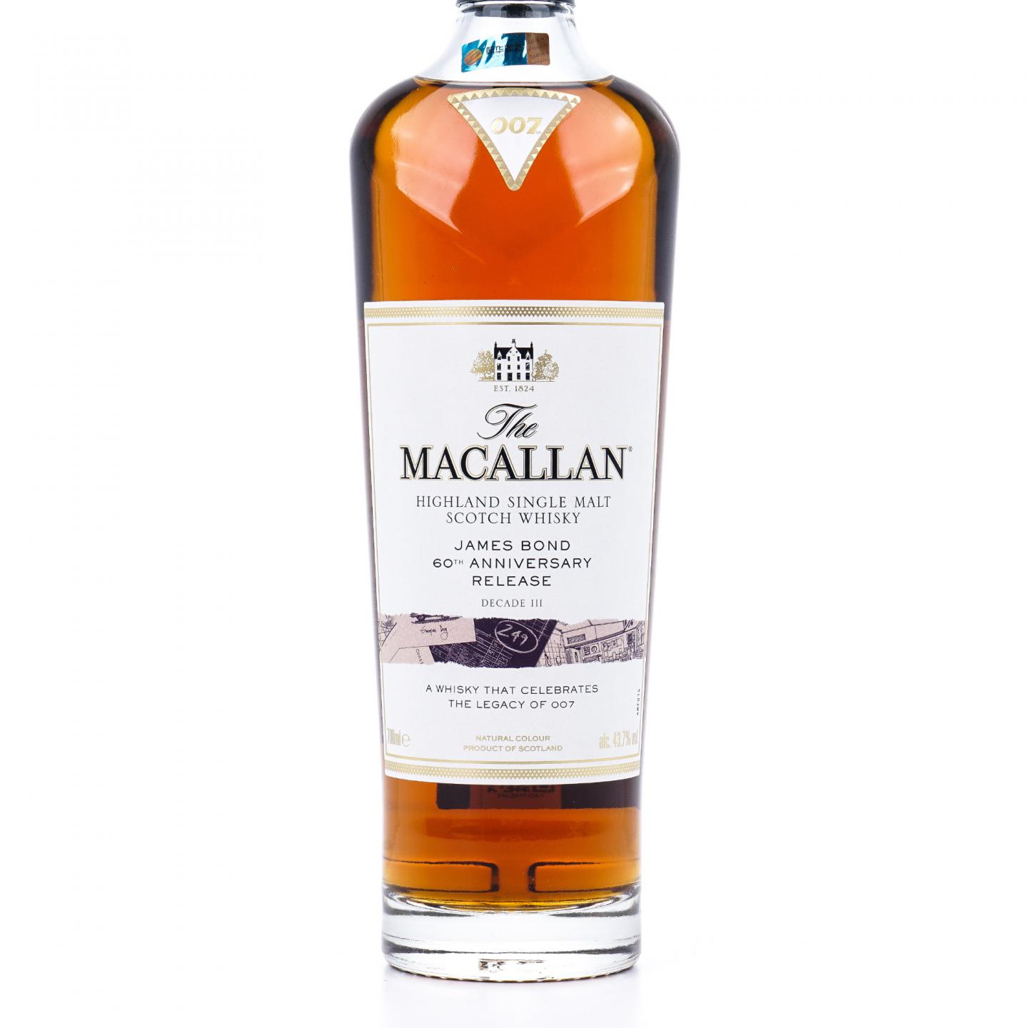 【附X光图】Macallan 麦卡伦 《007》詹姆斯·邦德60周年纪念 Decade Ⅲ