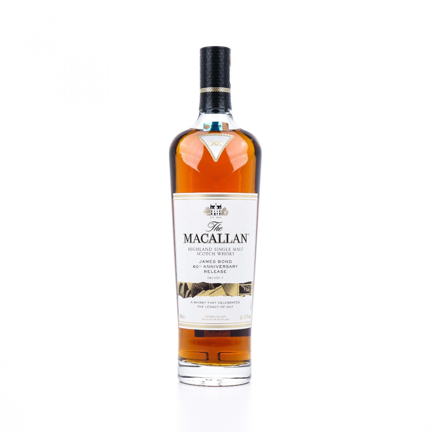 【附X光图】Macallan 麦卡伦 《007》詹姆斯·邦德60周年纪念 Decade V