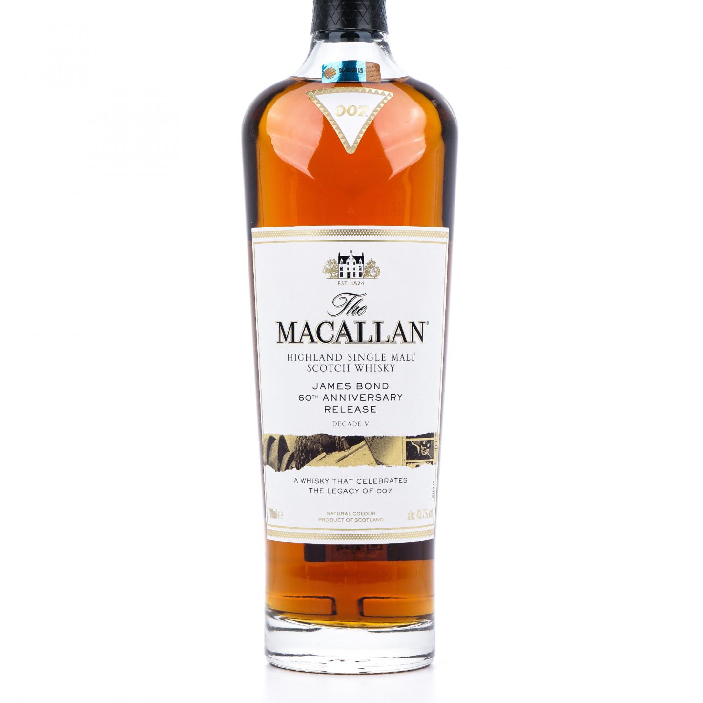 【附X光图】Macallan 麦卡伦 《007》詹姆斯·邦德60周年纪念 Decade V