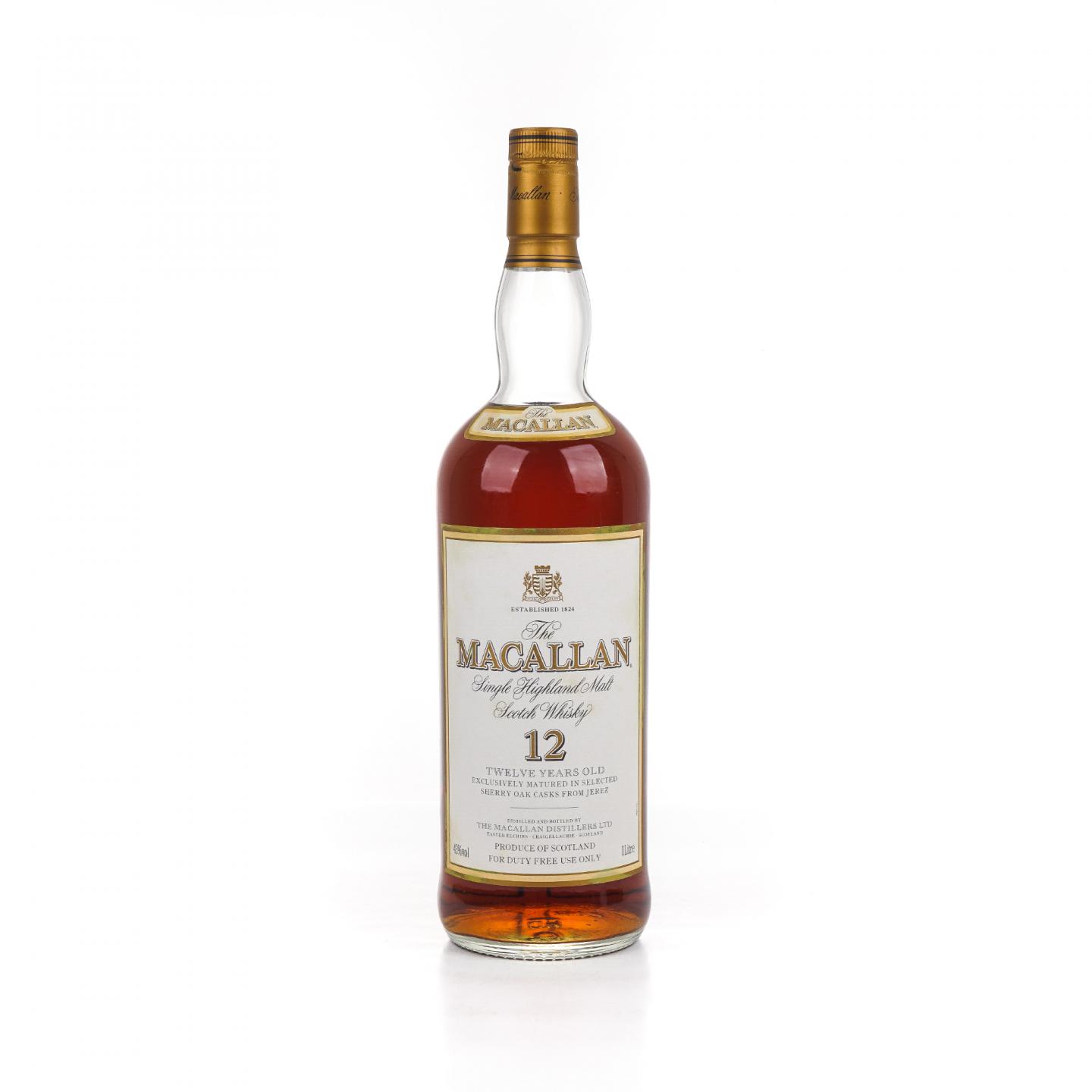 Macallan 麦卡伦 12年 雪莉桶 1升装 43%