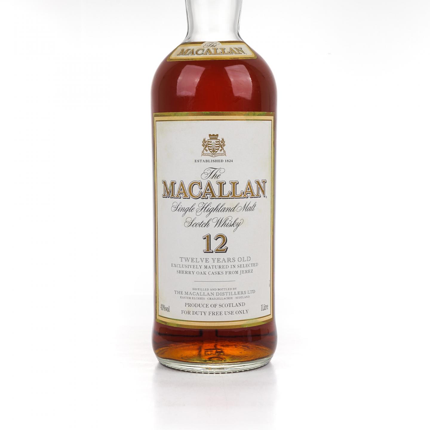 Macallan 麦卡伦 12年 雪莉桶 1升装 43%