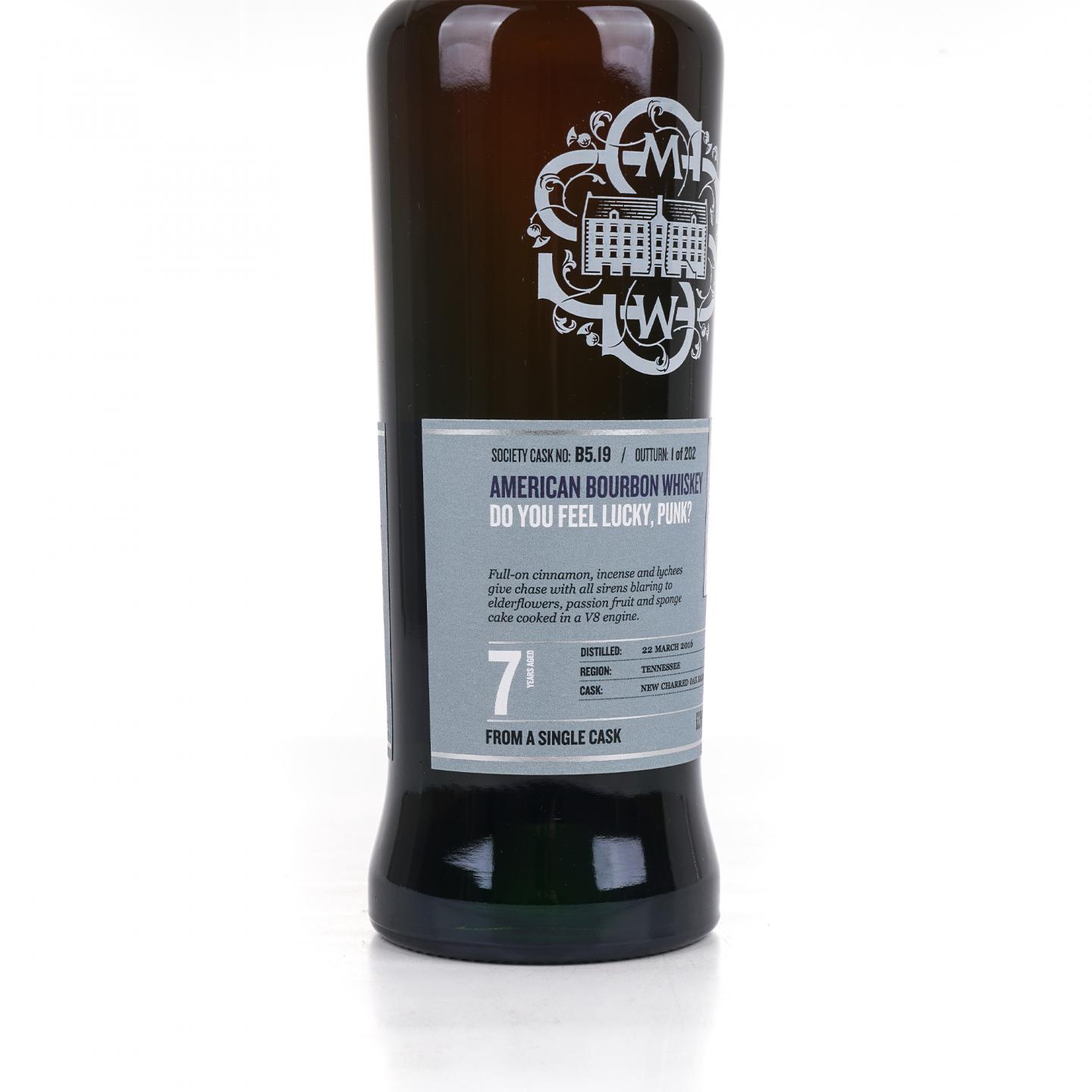 SMWS B5.19 Cascade Hollow 7年 2016 单桶 美国波本威士忌 行货