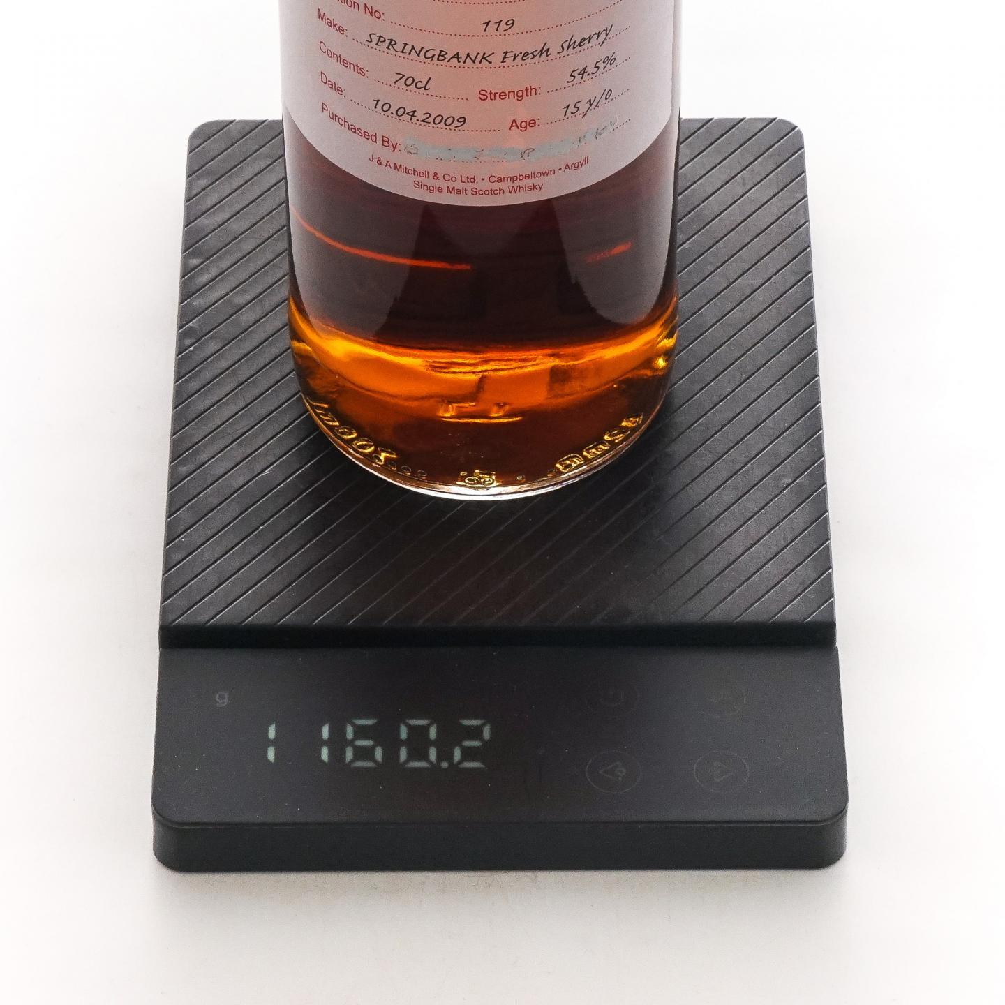 Springbank 云顶 15年 2009 完税瓶 新鲜雪莉桶