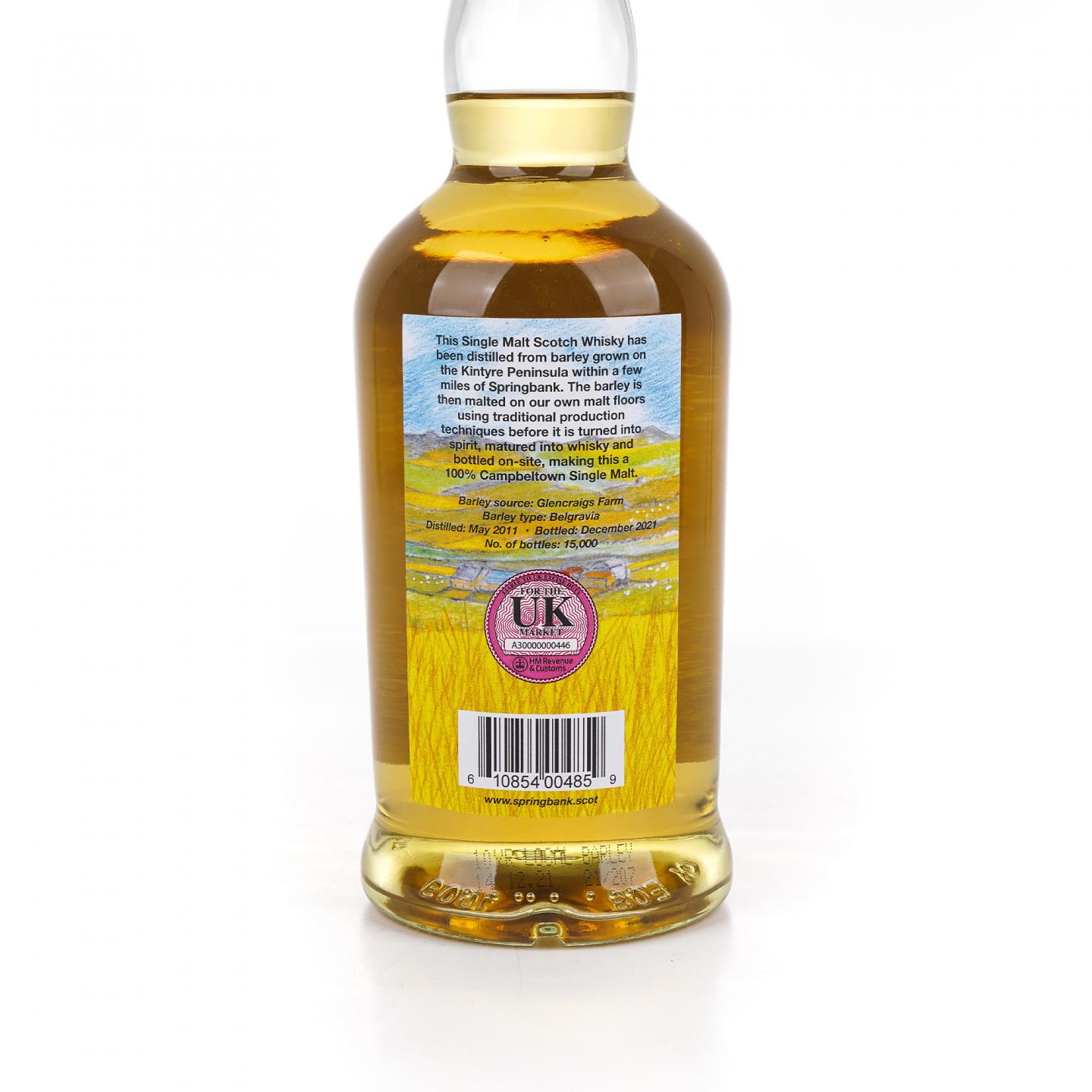 Springbank 云顶 10年 2011-2021 本地大麦