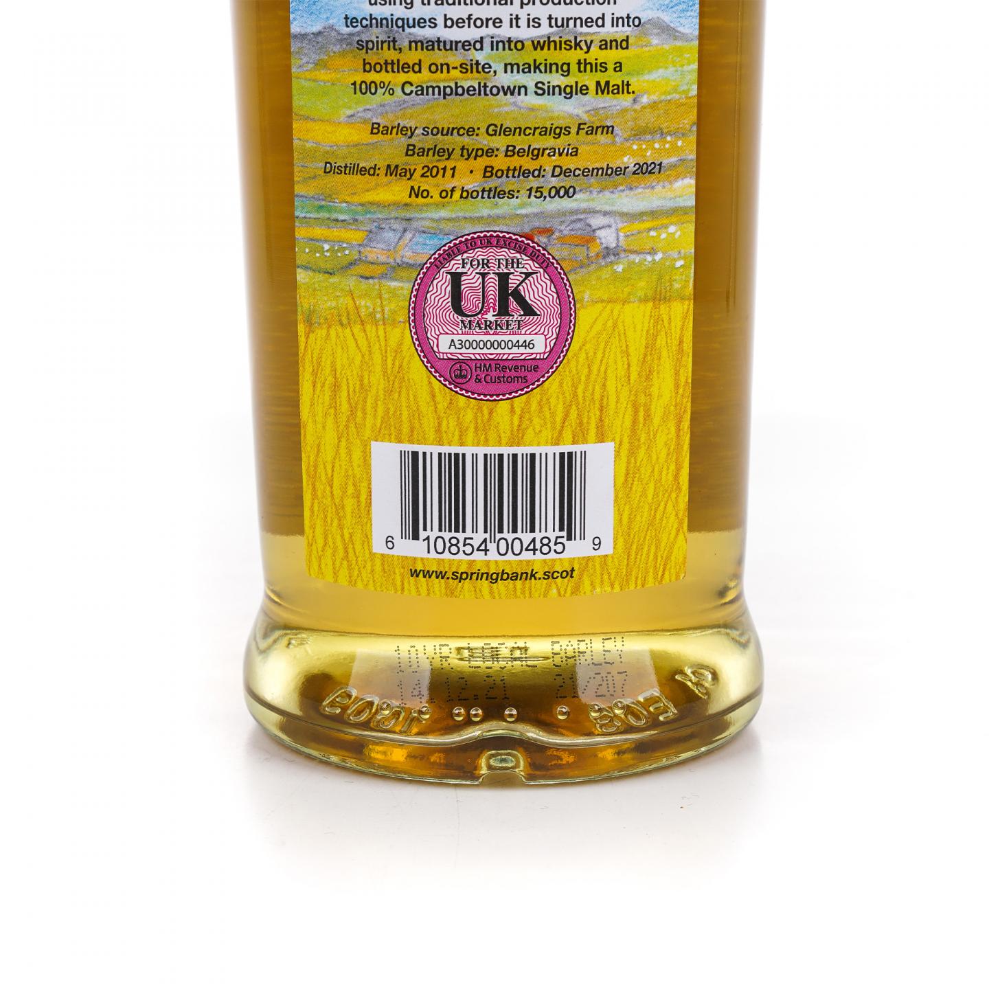 Springbank 云顶 10年 2011-2021 本地大麦