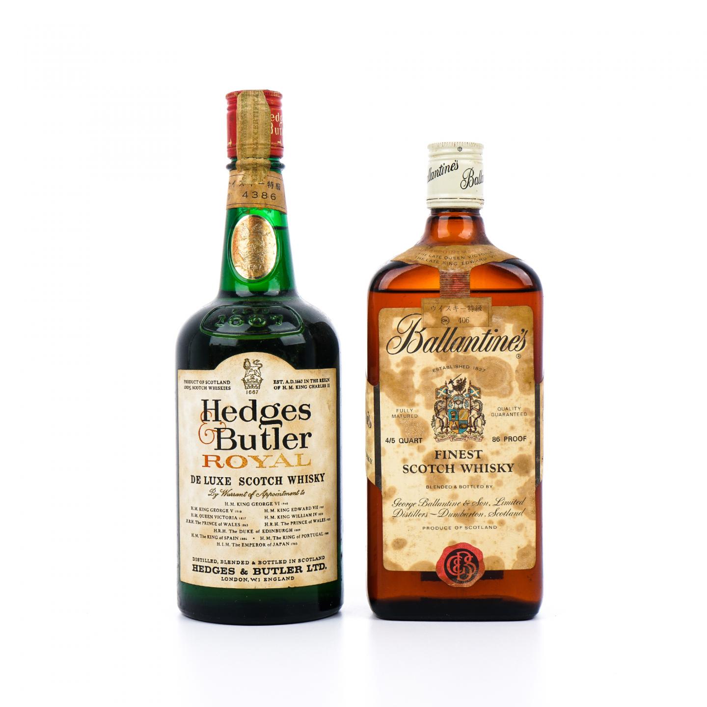 Hedges & Butler Royal/Ballantine 百龄坛 调和 760/757ml 2瓶组