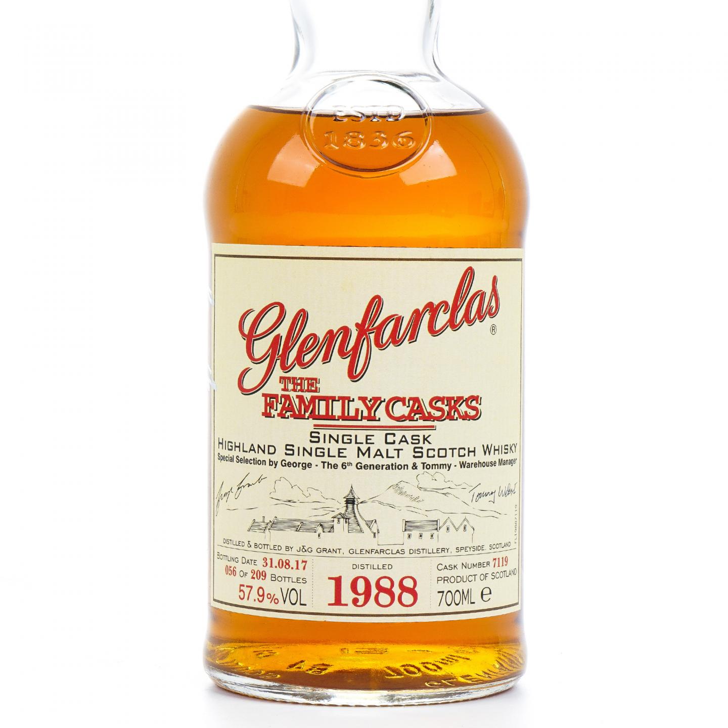Glenfarclas 格兰花格 1988-2017 家族桶 单桶#7119