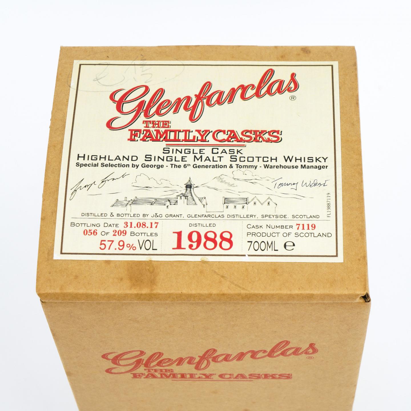 Glenfarclas 格兰花格 1988-2017 家族桶 单桶#7119