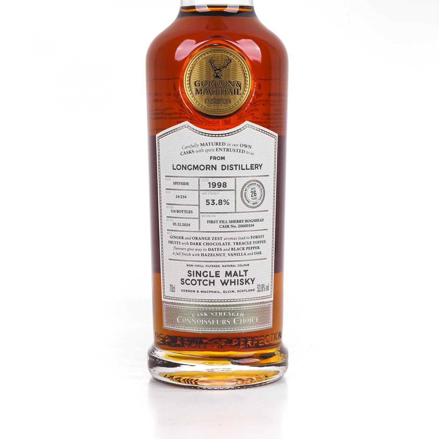 Longmorn 朗摩 26年 1998-2024 GM鉴赏家之选