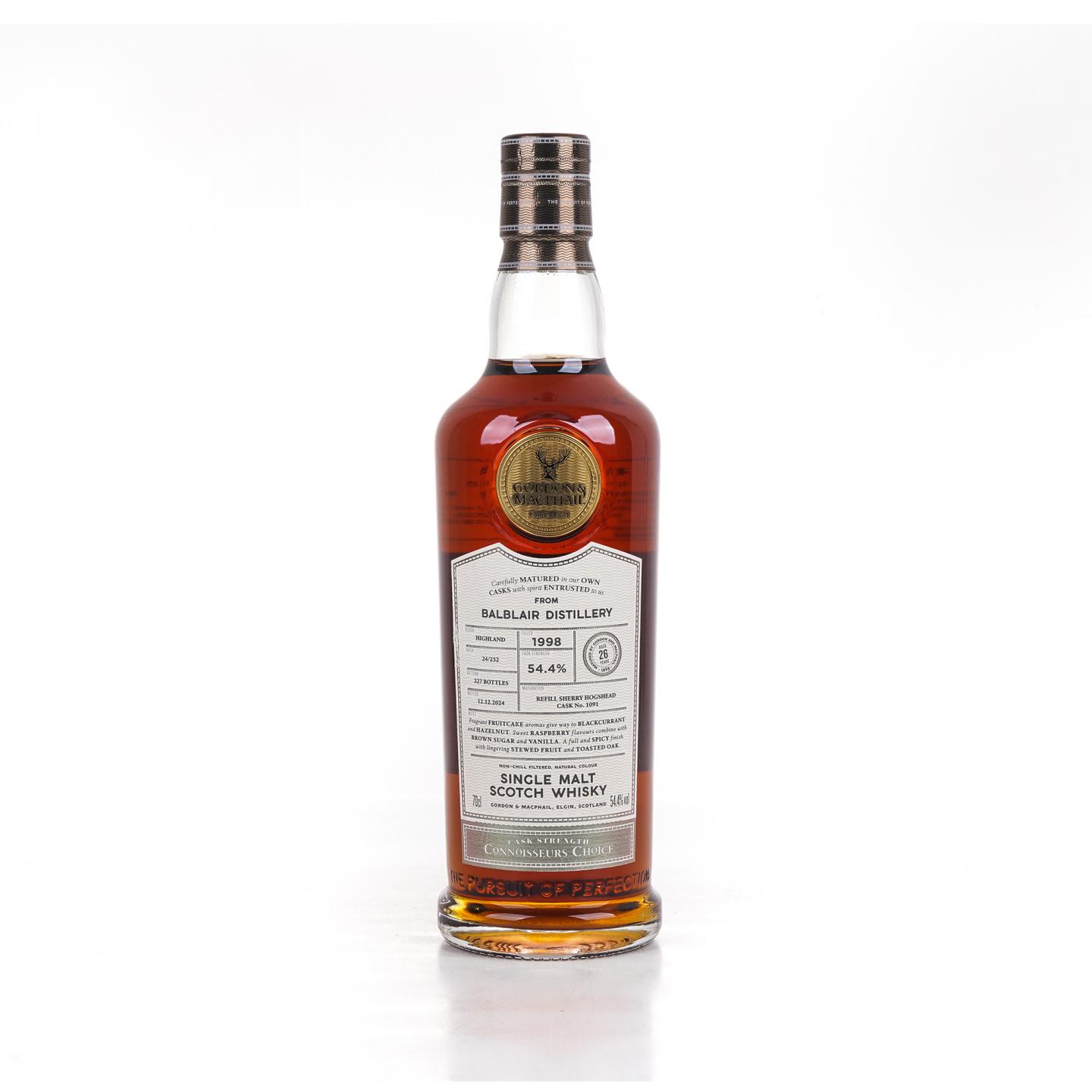 Balblair 巴布莱尔 26年 1998-2024 GM鉴赏家之选 雪莉桶#1091