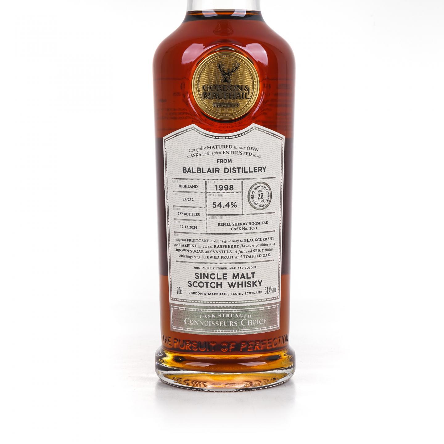 Balblair 巴布莱尔 26年 1998-2024 GM鉴赏家之选 雪莉桶#1091