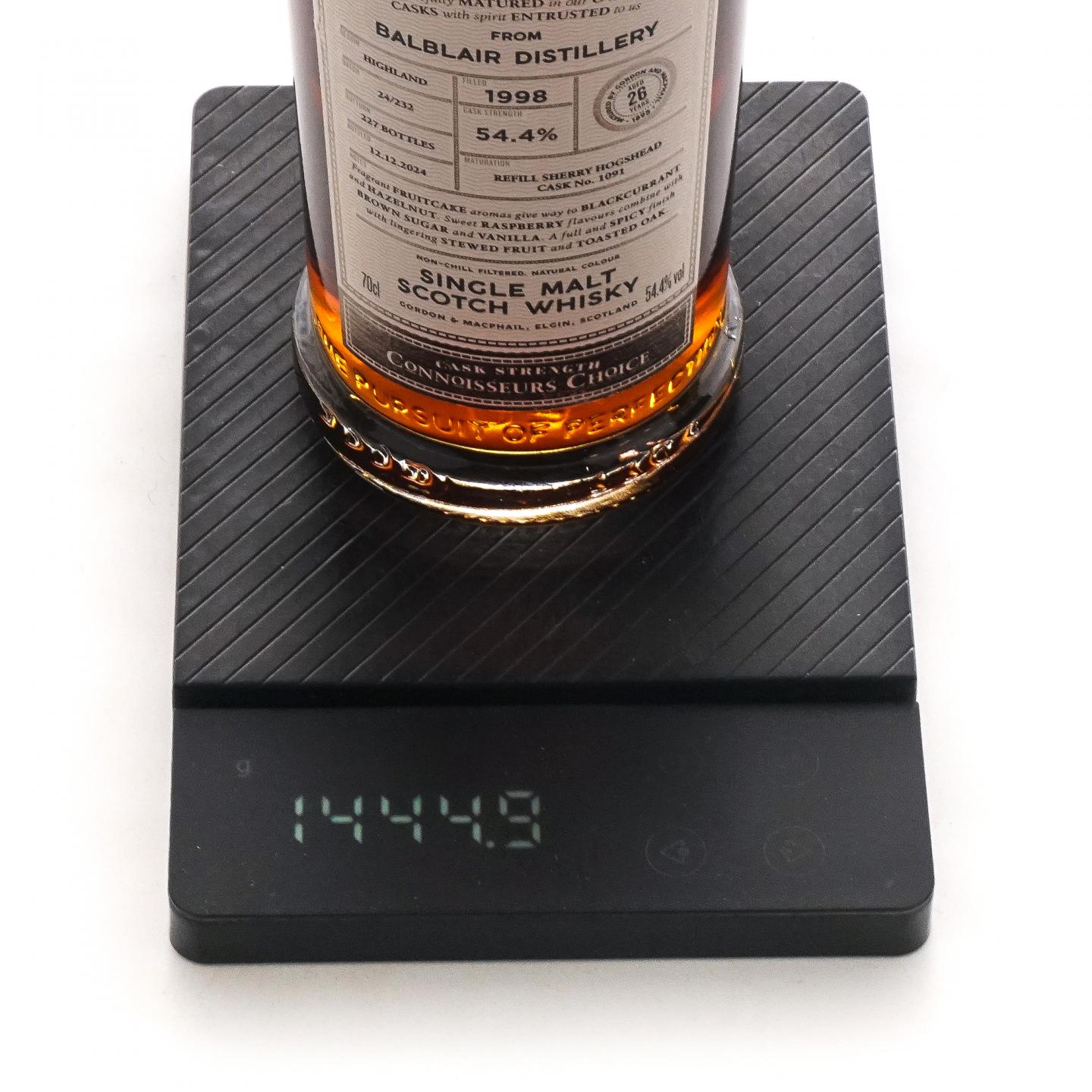 Balblair 巴布莱尔 26年 1998-2024 GM鉴赏家之选 雪莉桶#1091