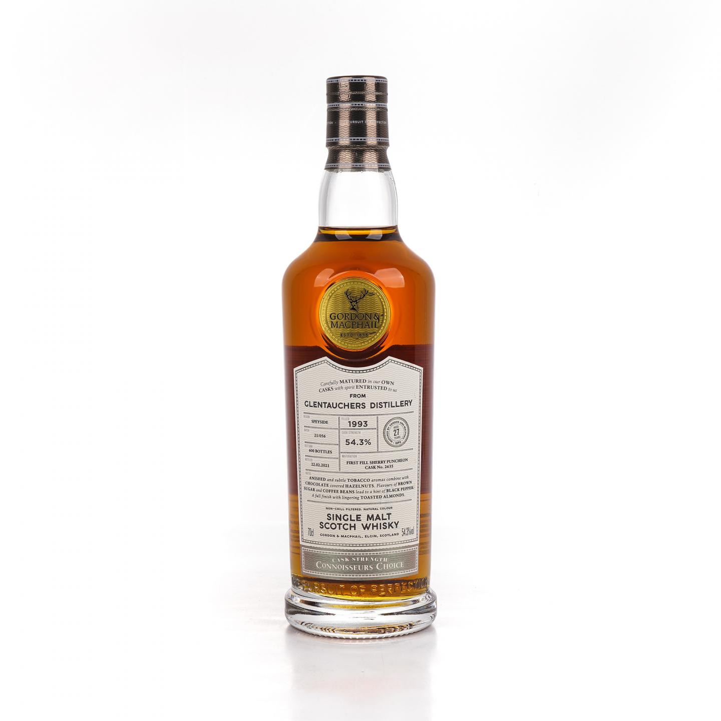 Glentauchers 格兰道奇 27年 1993-2021 GM 雪莉桶#2635